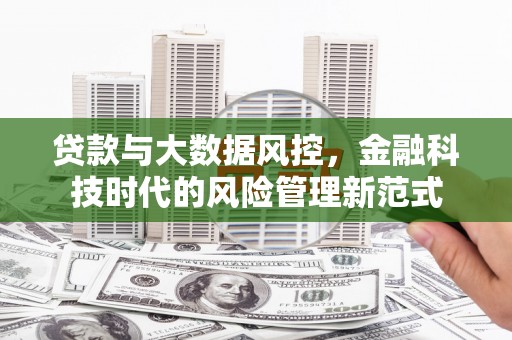 涧西贷款与大数据风控，金融科技时代的风险管理新范式