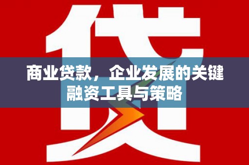 涧西商业贷款，企业发展的关键融资工具与策略