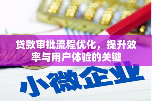 涧西贷款审批流程优化，提升效率与用户体验的关键