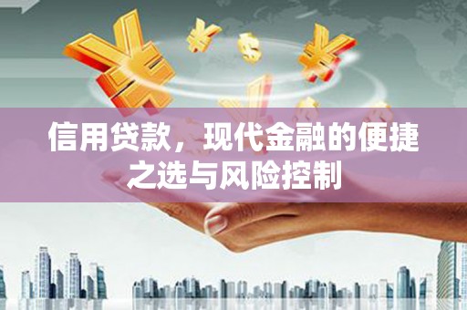 涧西信用贷款，现代金融的便捷之选与风险控制