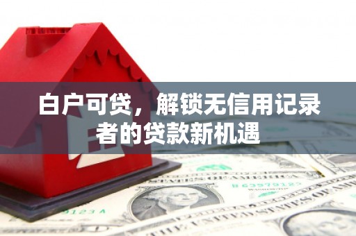 涧西白户可贷，解锁无信用记录者的贷款新机遇