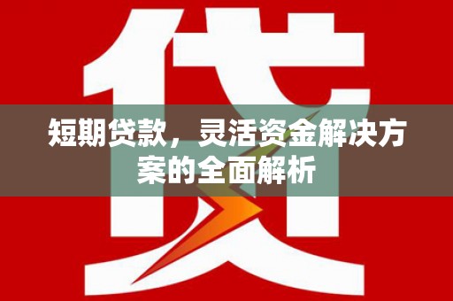 涧西短期贷款，灵活资金解决方案的全面解析