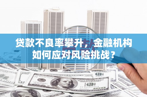 涧西贷款不良率攀升，金融机构如何应对风险挑战？