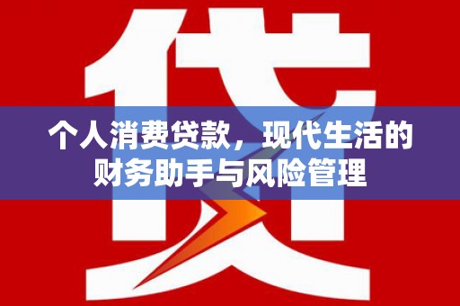 涧西个人消费贷款，现代生活的财务助手与风险管理