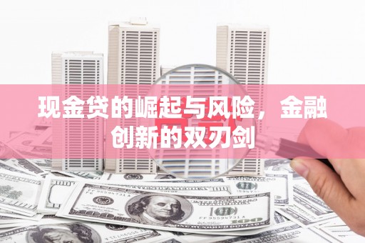 涧西现金贷的崛起与风险，金融创新的双刃剑