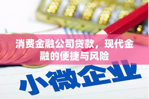 涧西消费金融公司贷款，现代金融的便捷与风险