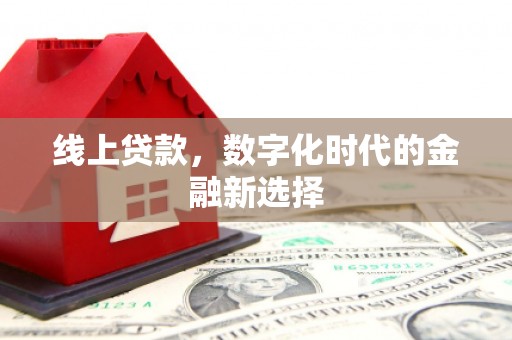涧西线上贷款，数字化时代的金融新选择