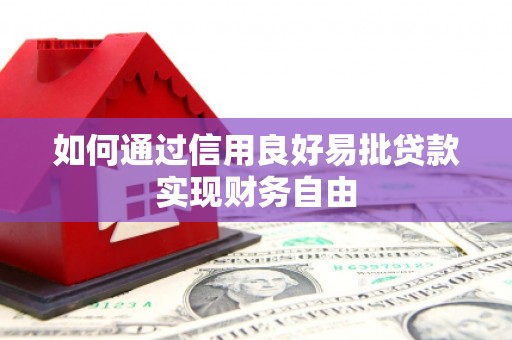 涧西如何通过信用良好易批贷款实现财务自由