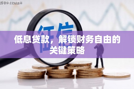 涧西低息贷款，解锁财务自由的关键策略
