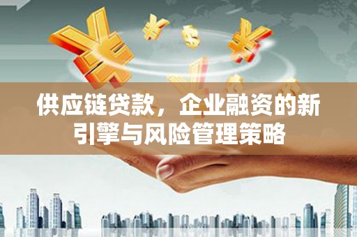 涧西供应链贷款，企业融资的新引擎与风险管理策略