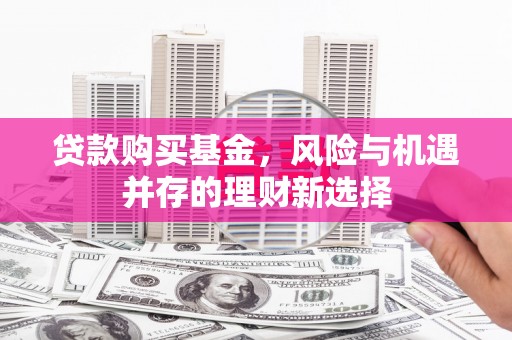 涧西贷款购买基金，风险与机遇并存的理财新选择