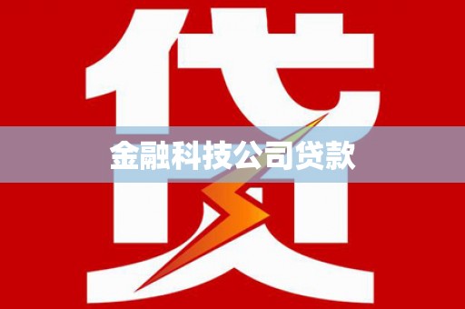 涧西金融科技公司贷款