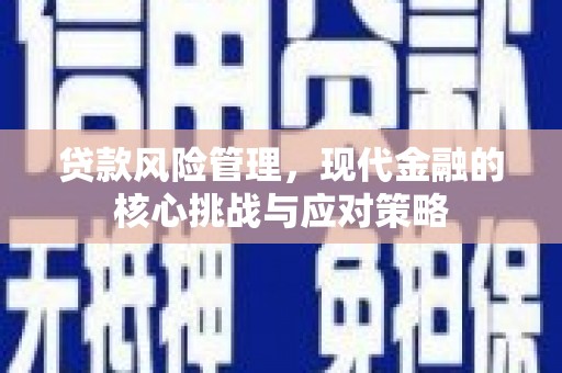涧西贷款风险管理，现代金融的核心挑战与应对策略