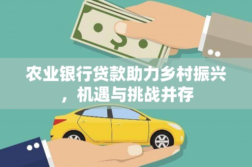 涧西农业银行贷款助力乡村振兴，机遇与挑战并存
