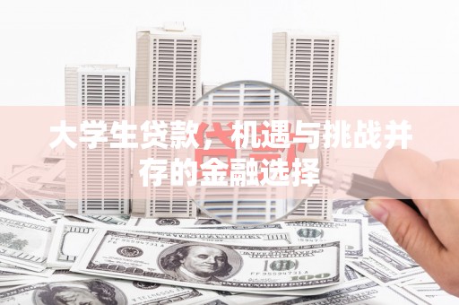 涧西大学生贷款，机遇与挑战并存的金融选择