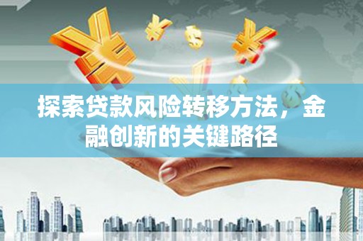 涧西探索贷款风险转移方法，金融创新的关键路径