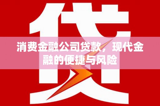 涧西消费金融公司贷款，现代金融的便捷与风险